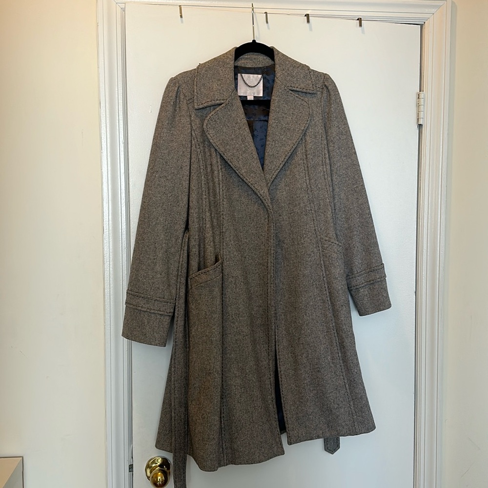 Rebecca Taylor Grey Wool Coat